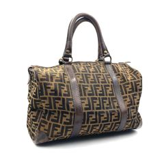 FENDI】ボストンバッグ ズッカ柄 PVC ブラウン - メルカリ