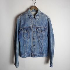 60s 70s LEVI'S リーバイス 4th 70505 BIGE ビッグE デニム ジャケット Gジャン USA製 ビンテージ 557XX 不均等V 紺40 517P♪