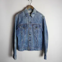 60s 70s LEVI'S リーバイス 4th 70505 BIGE ビッグE デニム ジャケット Gジャン USA製 ビンテージ 557XX 不均等V 紺40 517P♪