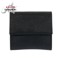 美品 PRADA プラダ サフィアーノ ブラック 黒 シルバー金具 レザー コインケース 小銭入れ メンズ 505781【中古】