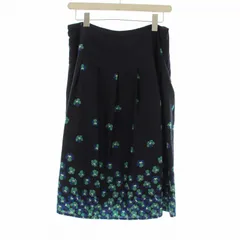 ローラアシュレイ LAURA ASHLEY スカート フレア ひざ丈 花柄 13 マルチカラー /OR