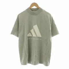 アディダス adidas Basketball Tee バスケットボール Tシャツ 半袖 M グレー IA3447 /NQ