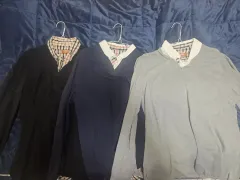 レイヤード ポロシャツ 長袖 ニット L 3個 まとめ