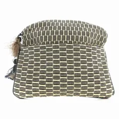 メンカド グローバル MERCADO GLOBAL クラッチバッグ パーティバッグ 総柄 白 ホワイト /EE