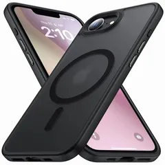 【新品】 FNDMIL iPhone 16e 用 ケース【米軍MIL規格・MagSafe対応】半透明マット 独立金属ボタン レンズ保護 耐衝撃 黄ばみなし 指紋防止 ワイヤレス充電 シリコンフレーム ハード スマホケース マグセーフ アイフォーン16e 用 1