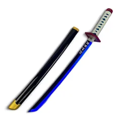 ◆2025年モデル 鬼滅の刃 日輪刀 冨岡義勇 コスプレ 刀 子供 おもちゃ 鬼殺隊 完成度高い 模造刀 模擬刀 剣 武器 75cm (【伍】冨岡義勇（青＋黒）) 6a67ea71