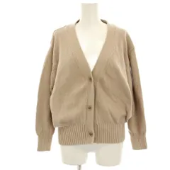 グリーンレーベルリラクシング ユナイテッドアローズ green label relaxing glr ニットカーディガン ベージュ Vネック 長袖 /HN ■MA