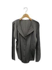 【pleats please】テーラードジャケット ボタンなしsize3 pleats please】テーラードジャケット ボタンなしsize3 - メルカリ