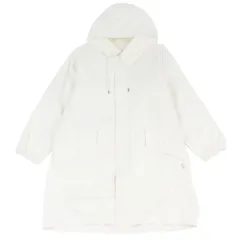極美品□Dunhill ダンヒル 2023年製 ロゴプレート付き 織柄 フーデッドコート スプリングコート ホワイト 170/88A イタリア製 正規品 メンズのサムネイル