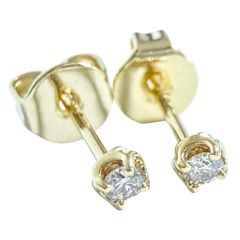 K18 ダイヤモンド ピアス 18金 スタッドピアス Y04892 - メルカリ