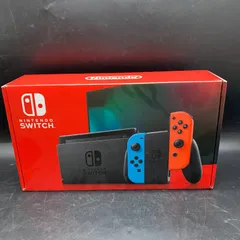 K407　動作OK　Nintendo Switch JOY-CON ネオンブルー/ネオンレッド　中古　任天堂　本体セット 箱付き　ニンテンドースイッチ