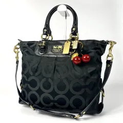 美品 COACH ハンドバッグ マディソン オプアート ジュリアン 12963