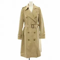 ユナイテッドアローズ UNITED ARROWS トレンチコート スプリングコート ロング 裏地ストライプ 38 ベージュ 1525-216-0964 /HN