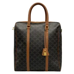 CELINE(セリーヌ) ボストンバッグ - 黒×ブラウン レザー