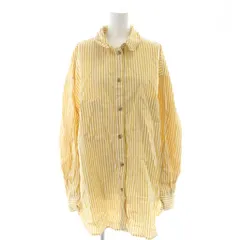 アングリッド UNGRID カジュアルシャツ 長袖 ストライプ柄 イエロー F /NS