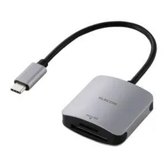 【新品・5営業日で発送】ELECOM エレコム メモリリーダ／USB Type-C／UHS-I／SD+microSD用(MR3C-C20SV)