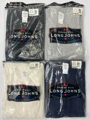 MORGAN MILLS サーマルワッフル長袖Tシャツ　4色各1枚4枚セット