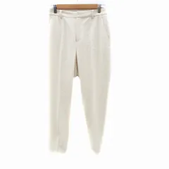 グリーンレーベルリラクシング ユナイテッドアローズ green label relaxing テーパードパンツ アンクル丈 40 L オフホワイト /HO28