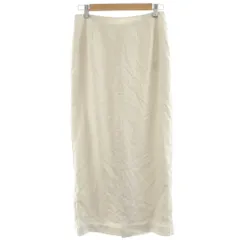 イエナ IENA スカート 36 ベージュ 無地 ロング丈 ストレートシルエット /NS