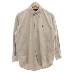 ポロ バイ ラルフローレン Polo by Ralph Lauren BLAKE コーデュロイシャツ ボタンダウン 長袖 カジュアル ポニー刺繍 M ベージュ系 /GV