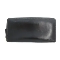 ポールスミスコレクション PAUL SMITH COLLECTION 長財布 ラウンドファスナー レザー 革 黒 ブラック /UO