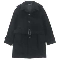 美品▼Paul Smith LONDON  ポールスミスロンドン アンゴラ100% トレンチコート ブラック M 日本製 正規品 メンズ ビジネスおすすめ◎