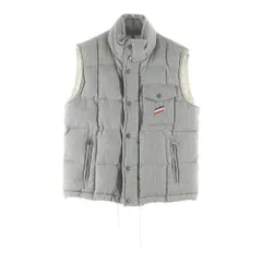 MONCLER (モンクレール) ERAULT GILET フード付 ウールダウンベスト グレー