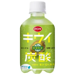 JR東日本 アキュアメイド キウイ 炭酸 280mlペットボトル×24本入| 送料無料 キウイ 炭酸 PET 果汁 ジュース フルーツ