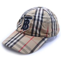 極美品☆BURBERRY バーバリー ベースボールキャップ ビックTB刺繍入り