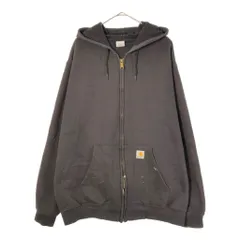 Carhartt カーハート フルジップ スウェット パーカー ブラウン(メンズ L)中古 古着 X4219