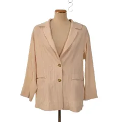 ココディール COCO DEAL シアーテーラードジャケット 薄手 センターボタン 2 アイボリー ライトベージュ 72314354 ■FF