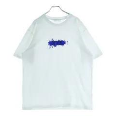 GOD SELECTION XXX (ゴッドセレクショントリプルエックス) 20SS ×FRAGMENT フラグメント ペイントロゴ クルーネック半袖Tシャツ カットソー ホワイト GX-S20-7FST-04
