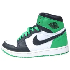 NIKE (ナイキ) NIKE AIR JORDAN 1 RETRO HIGH OG エアジョーダン1 レトロ ハイカットスニーカー US9.5/27.5cm グリーン/ブラック/ホワイト DZ5485-031