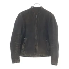 ISAMU KATAYAMA BACKLASH (イサムカタヤマバックラッシュ) イタリアンダブルショルダー スウェードシングルライダースジャケット ブラウン 1408-02のサムネイル