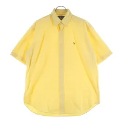RALPH LAUREN (ラルフローレン) 90-00S BLAKE ブレーク ボタンダウン 半袖シャツ イエロー