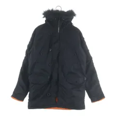 ALPHA INDUSTRIES (アルファ インダストリーズ) N-3B ファーフーデッド ミリタリージャケット ブラック A-37920