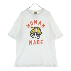 HUMAN MADE (ヒューマンメイド) フロントロゴデザイン クルーネック カットソー 半袖Tシャツ ホワイト