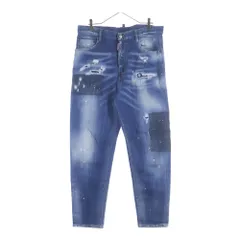 DSQUARED2 (ディースクエアード) 80'S JEAN ボタンフライ ダメージ加工 デニムパンツ ジーンズ インディゴ S71LB0617 S30342