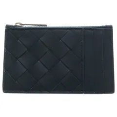 BOTTEGA VENETA (ボッテガヴェネタ) イントレチャート フラグメントケース ネイビー レザー コインケース 小銭入れ