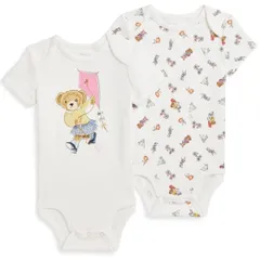 【新品】ラルフローレン ポロベアボディスーツ２枚セット