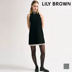 【即納】リリー ブラウン LILY BROWN ワンピース 26春夏 [L.B CANDY STOCK]リボンビジュースカラップミニワンピース ミニ丈 ノースリーブ lwfo261802