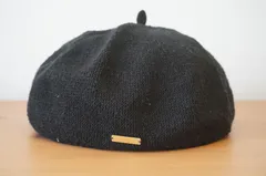 カオリノモリ  レディース・婦人用　黒色帽子　ベレー帽　サイズ５７・５cm　キャップ　栗原　[[2.2.]]