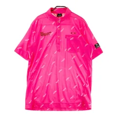 サイズ：2XL OAKLEY オークリー  半袖ポロシャツ 総柄 ピンク系 [240101630612] ゴルフウェア メンズ ストスト