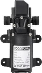 水中サンプポンプ DC 12V 130PSI 6L/分高圧ダイヤフラムウォーターポンプ、水自吸式自動スイッチ家庭用ミニポンプ トランスファーポンプ
