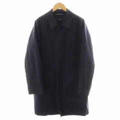 トラディショナルウェザーウェア Traditional Weatherwear ステンカラーコート ロング丈 コットン アウター 40 紺 ネイビー 142AP-7801D /AN9