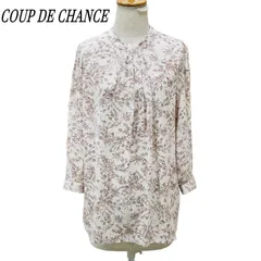 COUP DE CHANCE クードシャンス 花柄ブラウス 38 ベージュ系のサムネイル
