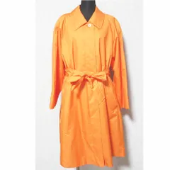美品 Aquascutum アクアスキュータム ベルテッド ステンカラーコート オレンジ レディース 古着 中古 USEDのサムネイル