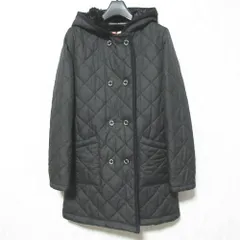 美品 Traditional Weatherwear トラディショナルウェザーウェア 裏ボア キルティングコート サイズ34 ブラック レディース 古着 中古 USED