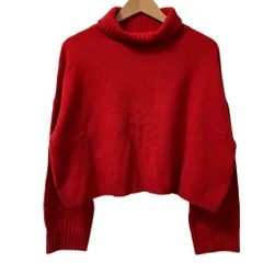 Deuxiem Classe Cropped タートルネックプルオーバー レッド Deuxieme Classe（ドゥーズィエムクラス）の「《予約》*Cropped