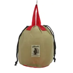 コブマスター COBMASTER 2WAY 巾着バッグ ショルダー ポシェット ロゴタグ カーキ 赤 レッド /NU